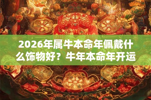 2026年属牛本命年佩戴什么饰物好？牛年本命年开运吉祥物有哪些？