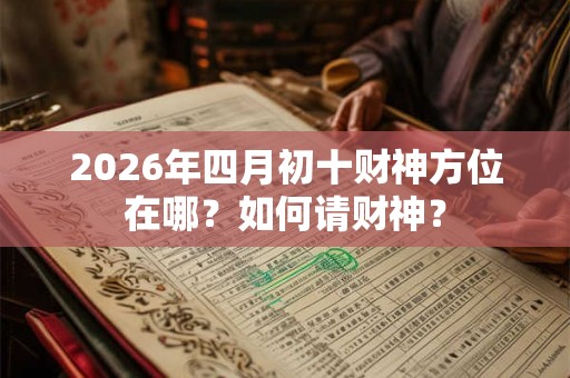 2026年四月初十财神方位在哪？如何请财神？