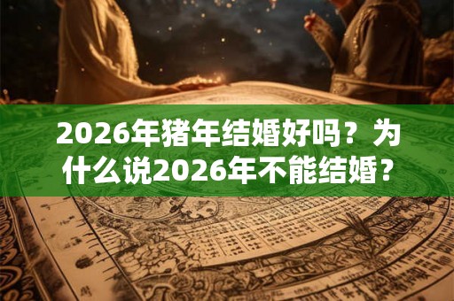 2026年猪年结婚好吗？为什么说2026年不能结婚？