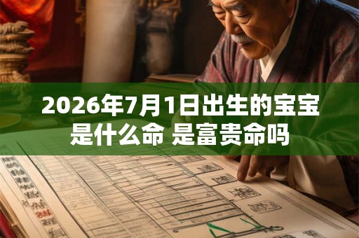 2026年7月1日出生的宝宝是什么命 是富贵命吗