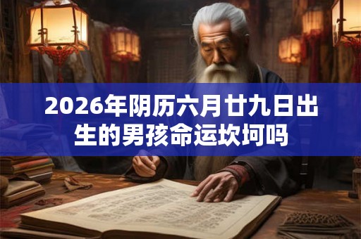 2026年阴历六月廿九日出生的男孩命运坎坷吗