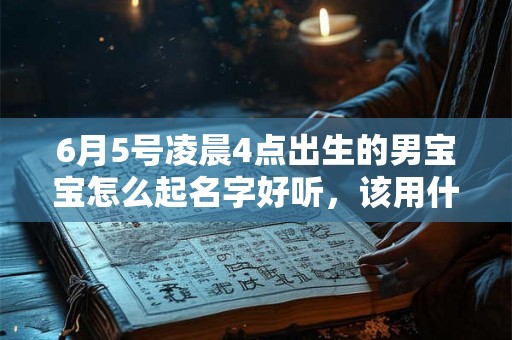 6月5号凌晨4点出生的男宝宝怎么起名字好听，该用什么字好