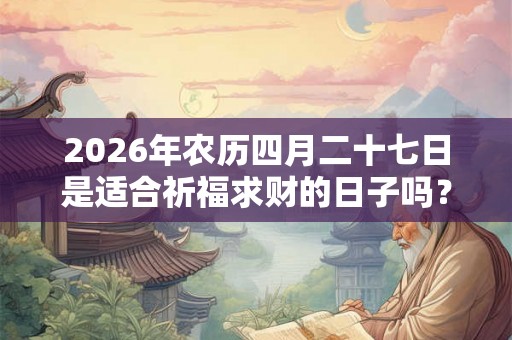 2026年农历四月二十七日是适合祈福求财的日子吗？