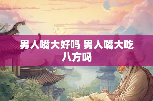 男人嘴大好吗 男人嘴大吃八方吗