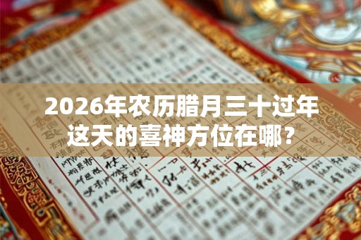 2026年农历腊月三十过年这天的喜神方位在哪？