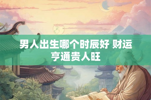 男人出生哪个时辰好 财运亨通贵人旺 男人出生哪个时辰好 财运亨通贵人旺
