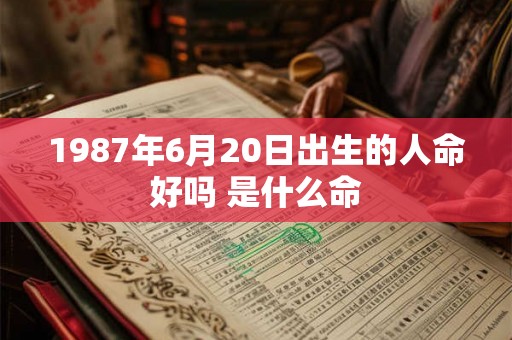 1987年6月20日出生的人命好吗 是什么命