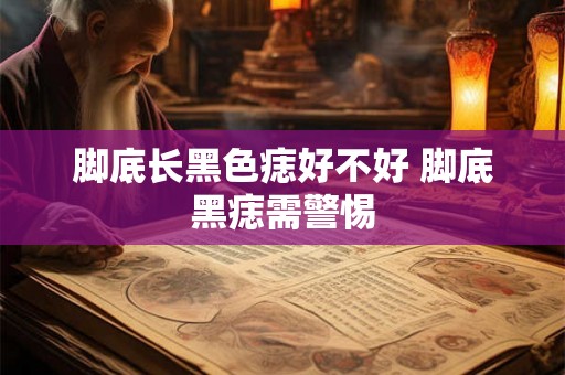 脚底长黑色痣好不好 脚底黑痣需警惕