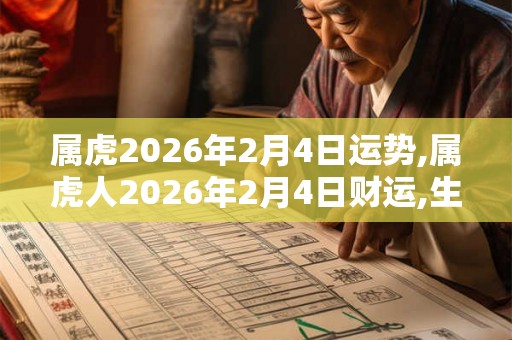 属虎2026年2月4日运势,属虎人2026年2月4日财运,生肖虎2026年2月4日运势 属虎2026年2月4日运势,属虎人2026年2月4日财运,生肖虎2026年2月4日运势