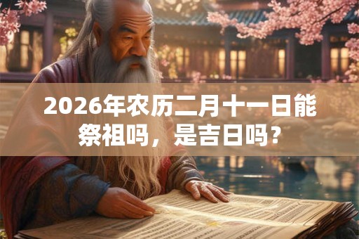 2026年农历二月十一日能祭祖吗，是吉日吗？