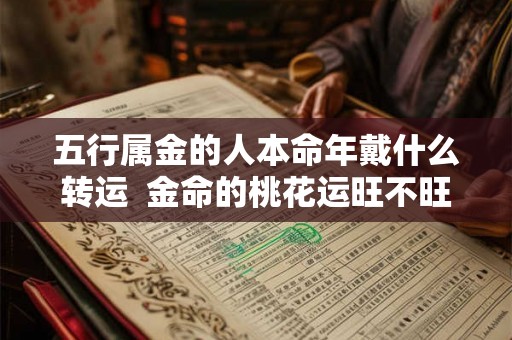 五行属金的人本命年戴什么转运  金命的桃花运旺不旺