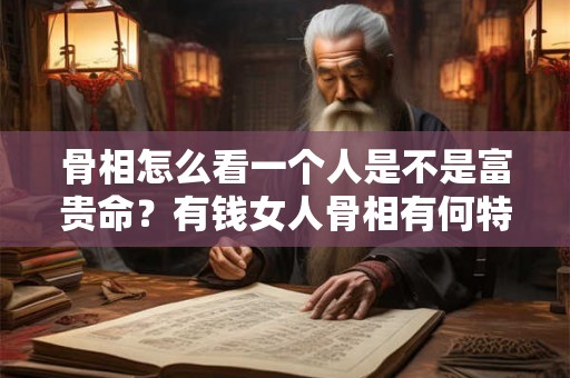 骨相怎么看一个人是不是富贵命？有钱女人骨相有何特征？