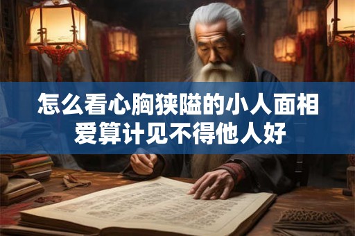 怎么看心胸狭隘的小人面相 爱算计见不得他人好