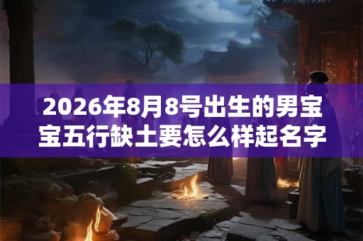 2026年8月8号出生的男宝宝五行缺土要怎么样起名字 2026年8月8号出生的男宝宝五行缺土要怎么样起名字