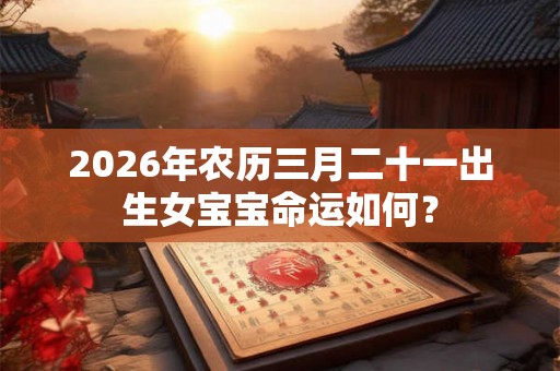2026年农历三月二十一出生女宝宝命运如何？