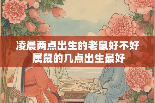 凌晨两点出生的老鼠好不好 属鼠的几点出生最好