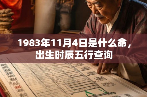1983年11月4日是什么命,出生时辰五行查询 1983年11月4日是什么命,出生时辰五行查询
