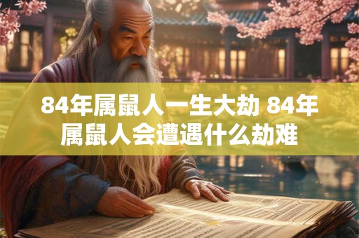 84年属鼠人一生大劫 84年属鼠人会遭遇什么劫难