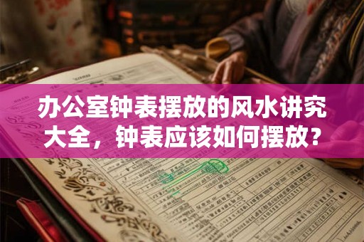 办公室钟表摆放的风水讲究大全，钟表应该如何摆放？