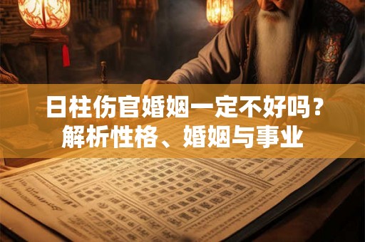 日柱伤官婚姻一定不好吗?解析性格、婚姻与事业 日柱伤官婚姻一定不好吗?解析性格、婚姻与事业