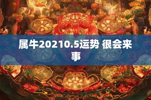 属牛20210.5运势 很会来事