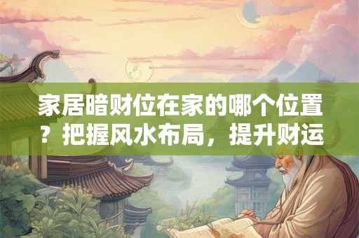 家居暗财位在家的哪个位置?把握风水布局,提升财运 家居暗财位在家的哪个位置?把握风水布局,提升财运