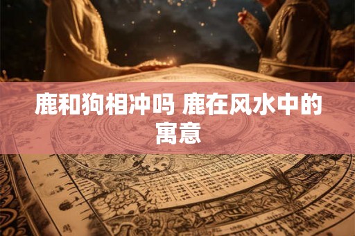 鹿和狗相冲吗 鹿在风水中的寓意