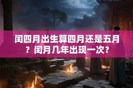 闰四月出生算四月还是五月？闰月几年出现一次？