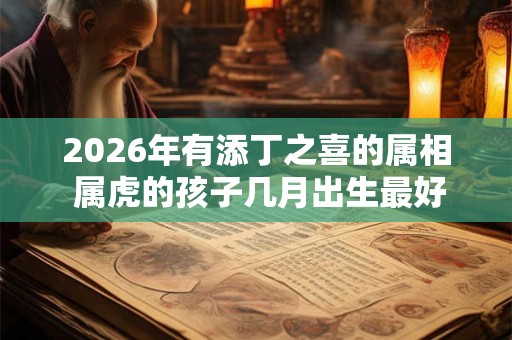 2026年有添丁之喜的属相 属虎的孩子几月出生最好