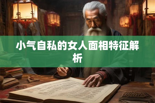 小气自私的女人面相特征解析