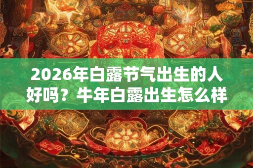 2026年白露节气出生的人好吗？牛年白露出生怎么样？