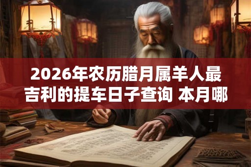 2026年农历腊月属羊人最吉利的提车日子查询 本月哪天宜买车上牌