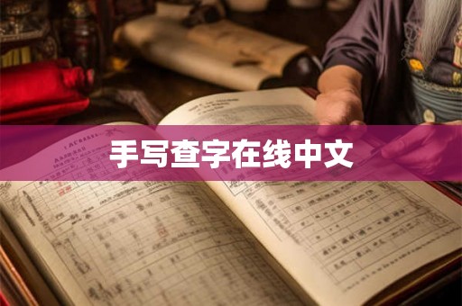 手写查字在线中文