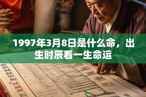 1997年3月8日是什么命,出生时辰看一生命运 1997年3月8日是什么命,出生时辰看一生命运