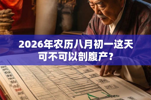 2026年农历八月初一这天可不可以剖腹产？