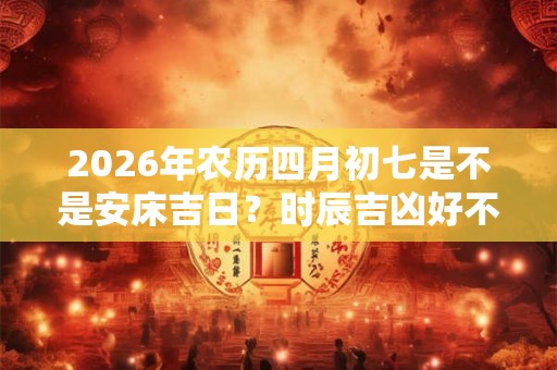 2026年农历四月初七是不是安床吉日？时辰吉凶好不好？