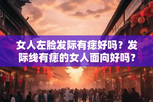 女人左脸发际有痣好吗？发际线有痣的女人面向好吗？