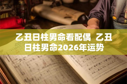 乙丑日柱男命看配偶  乙丑日柱男命2026年运势