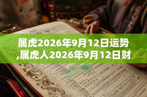 属虎2026年9月12日运势,属虎人2026年9月12日财运,生肖虎2026年9月12日运势