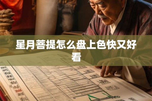 星月菩提怎么盘上色快又好看