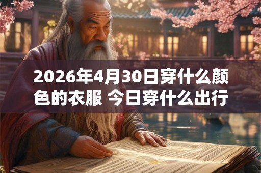 2026年4月30日穿什么颜色的衣服 今日穿什么出行顺利