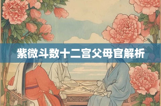 紫微斗数十二宫父母官解析