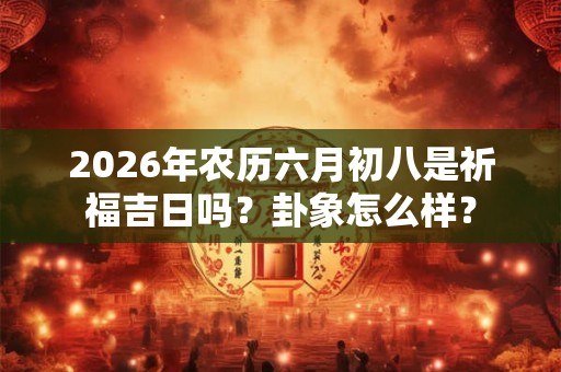 2026年农历六月初八是祈福吉日吗？卦象怎么样？
