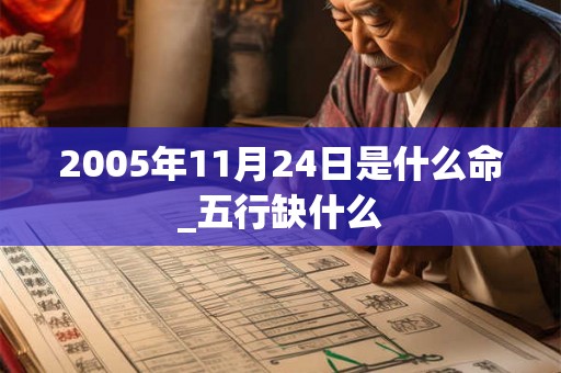 2005年11月24日是什么命_五行缺什么