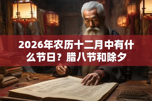 2026年农历十二月中有什么节日？腊八节和除夕