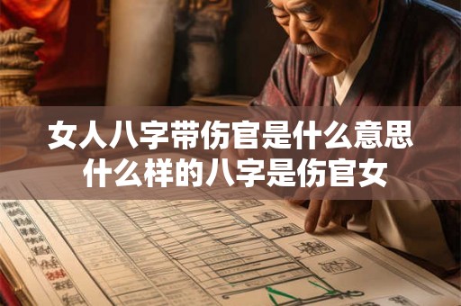 女人八字带伤官是什么意思 什么样的八字是伤官女