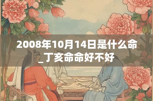 2008年10月14日是什么命_丁亥命命好不好