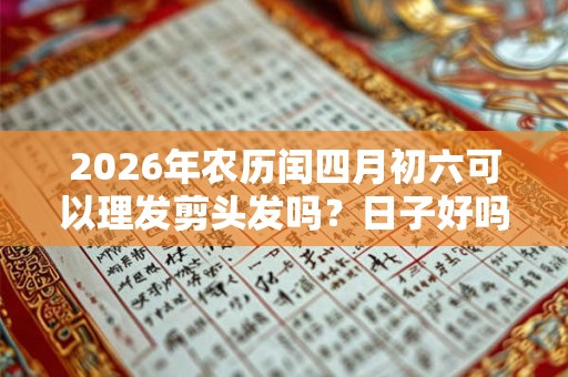 2026年农历闰四月初六可以理发剪头发吗？日子好吗？