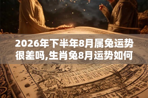 2026年下半年8月属兔运势很差吗,生肖兔8月运势如何
