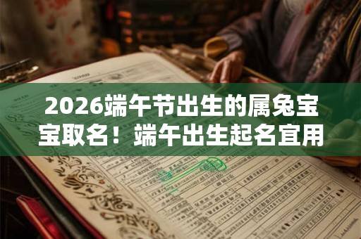 2026端午节出生的属兔宝宝取名！端午出生起名宜用字有解释的